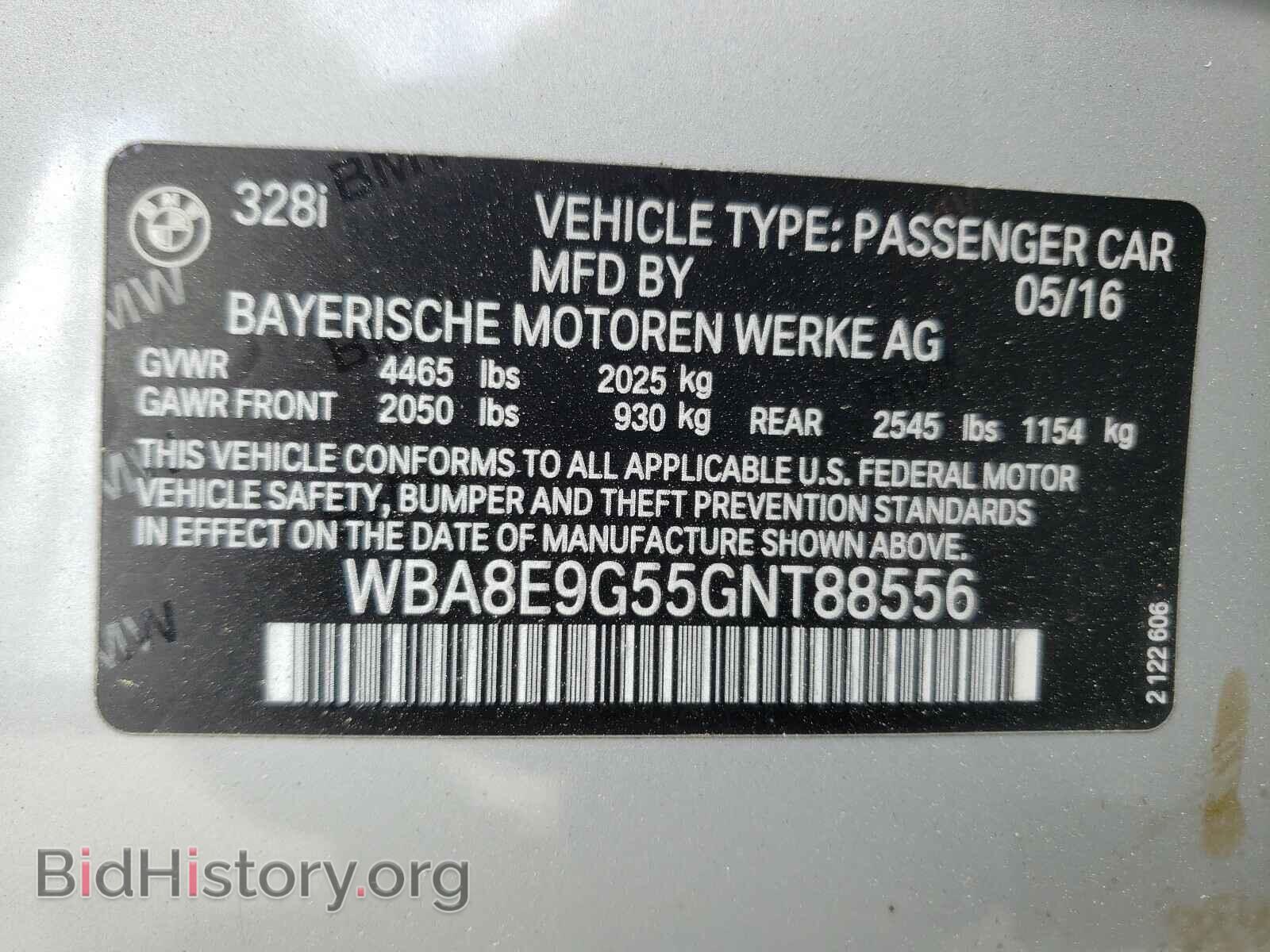 2016 BMW 3 SERIES - VIN: WBA8E9G55GNT88556 - Фото 10