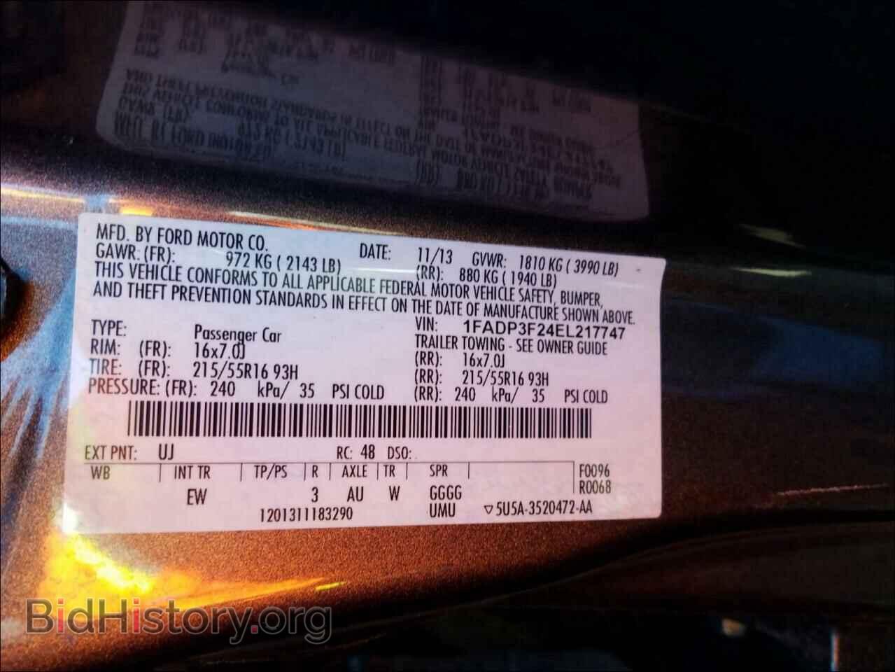 2014 FORD FOCUS - VIN: 1FADP3F24EL217747 - Photo 10