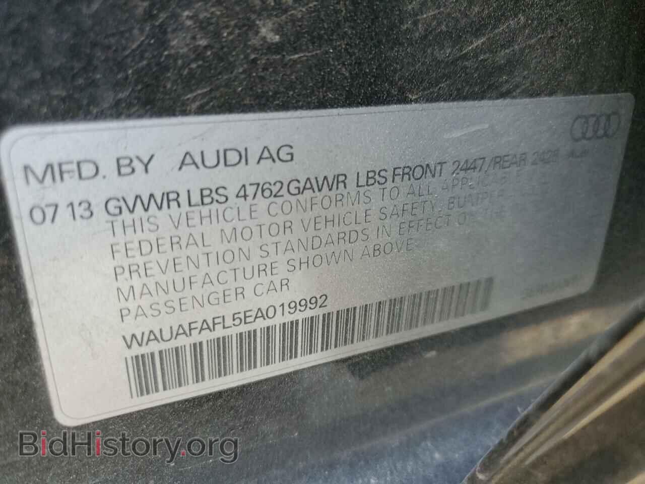 2014 AUDI A4 - VIN: WAUAFAFL5EA019992 - Photo 12