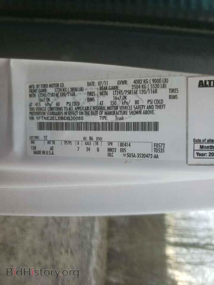 2011 FORD ECONOLINE - VIN: 1FTNE2EL0BDB30085 - Фото 10