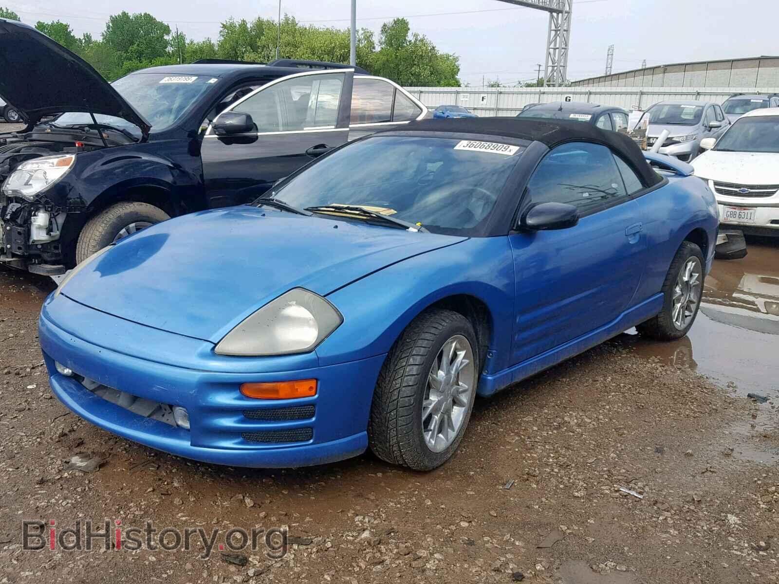 2002 MITSUBISHI ECLIPSE - VIN: 4A3AE85H52E038197 - Фото 2