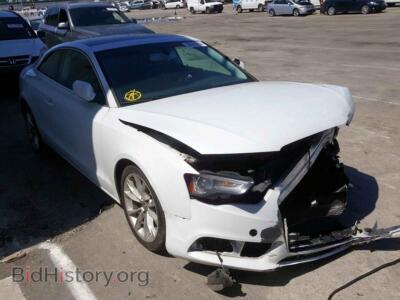 2013 Audi A5 A5 PREMIUM, white — VIN WAUCFAFR0DA025484, Copart
