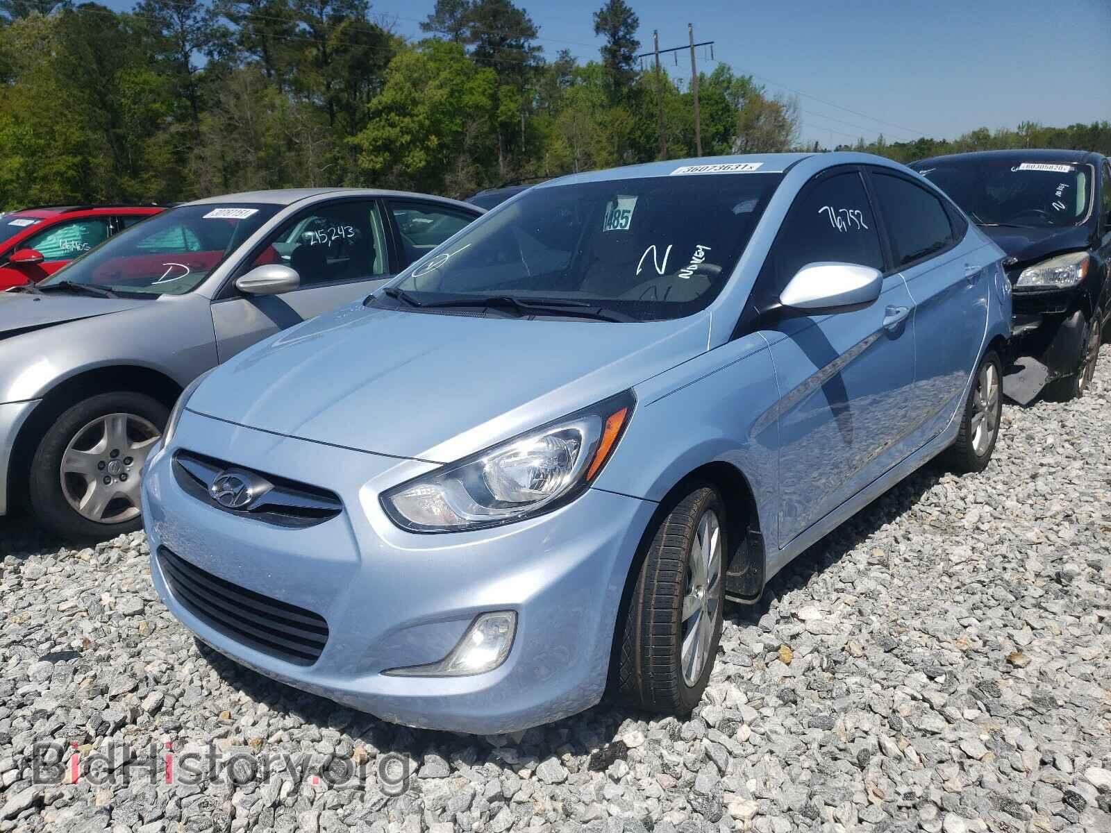 2013 HYUNDAI ACCENT - VIN: KMHCU4AE1DU423070 - Фото 2
