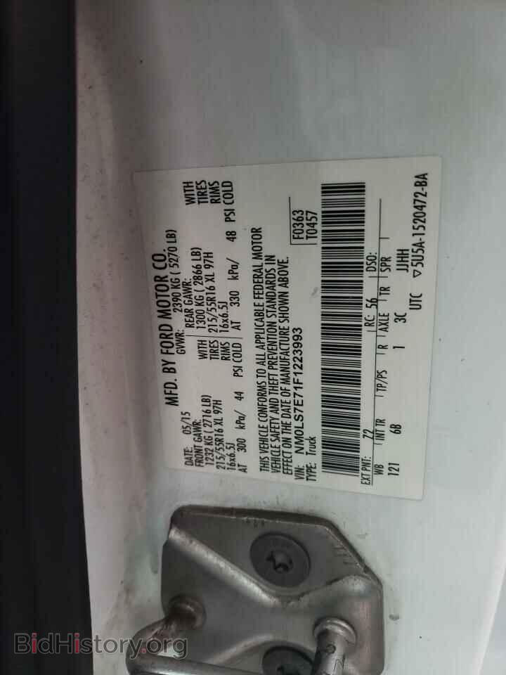 2015 FORD TRANSIT - VIN: NM0LS7E71F1223993 - Фото 13