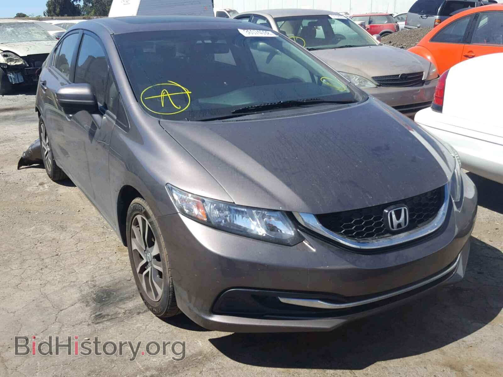2014 Honda CIVIC Civic EX (VIN 19XFB2F84EE061721) — фото 1 из 10, Copart, повреждение: задняя часть