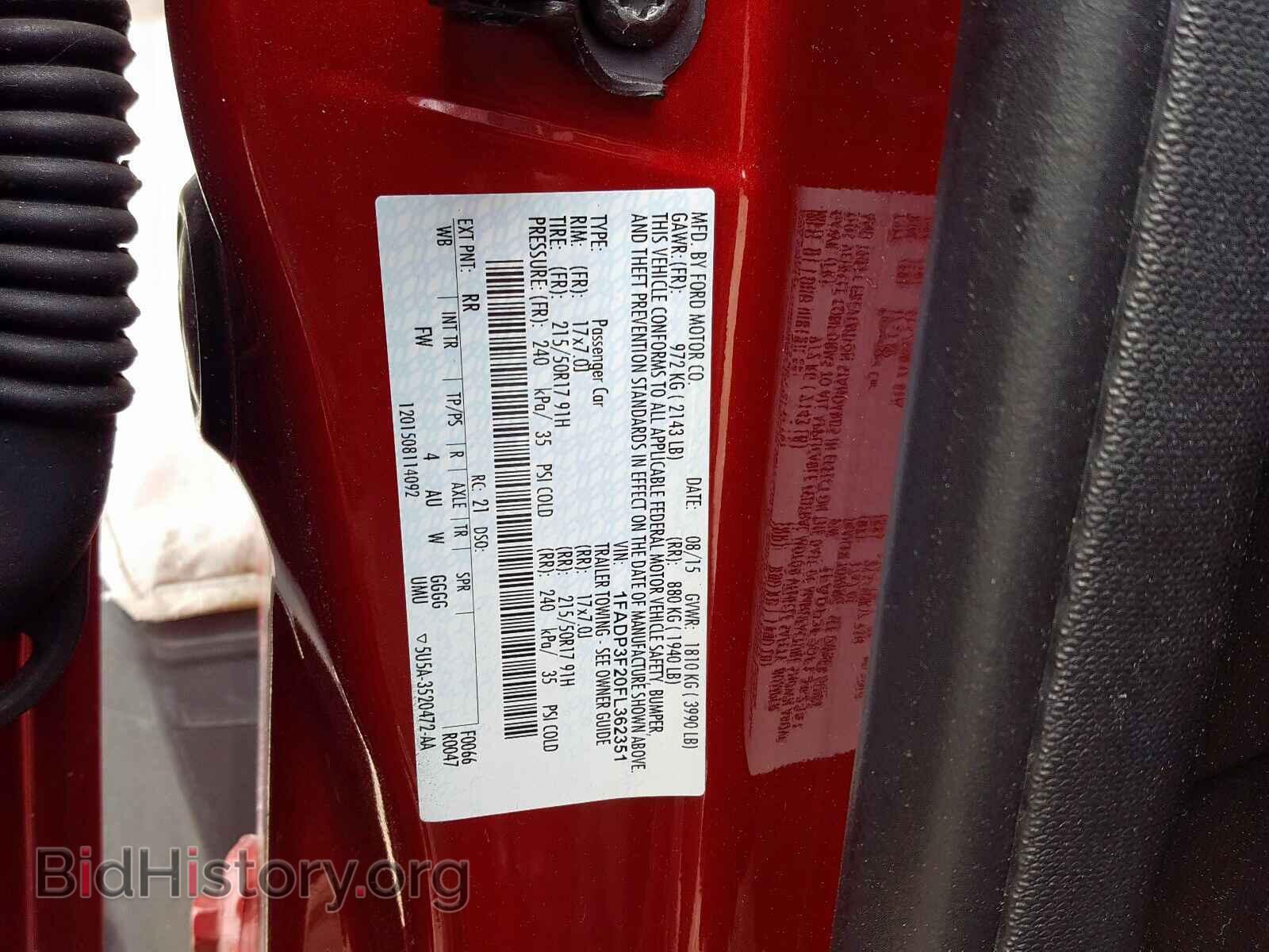 2015 FORD FOCUS - VIN: 1FADP3F20FL362351 - Фото 10