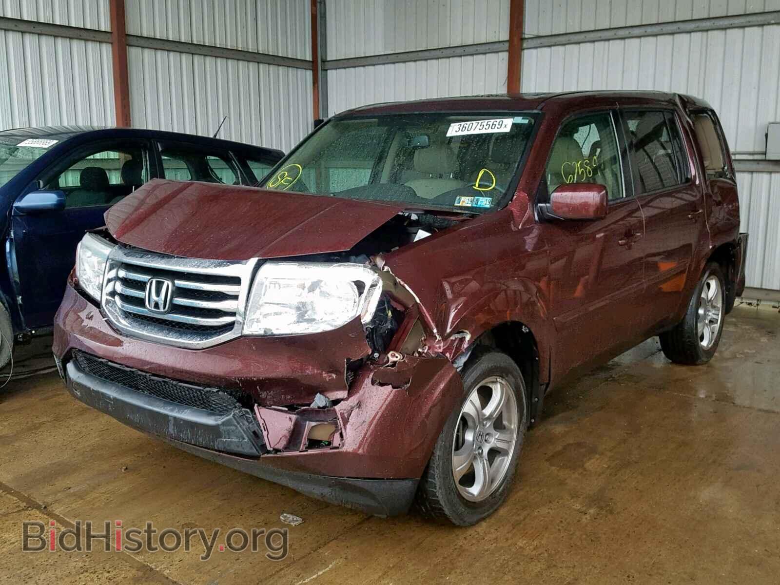 2013 HONDA PILOT EXL - VIN: 5FNYF4H53DB032327 - Фото 2