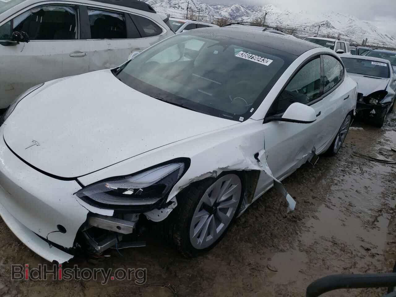 Photo 5YJ3E1EAXNF371388 - TESLA MODEL 3 2022