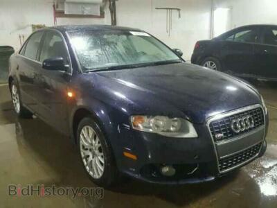 2008 Audi A4 A4 2.0T QU, синий — VIN WAUDF78E98A169767, Copart