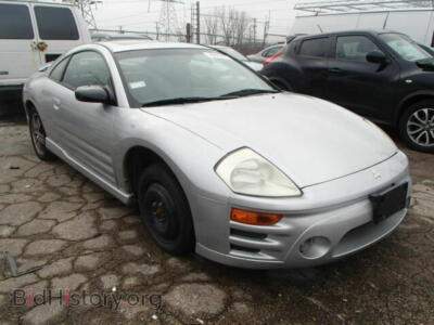2003 Mitsubishi ECLIPSE Eclipse GT, silver — VIN 4A3AC74H53E048621, Copart