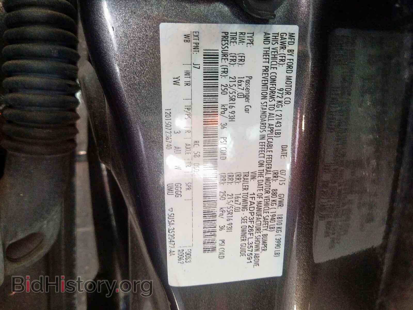 2015 FORD FOCUS - VIN: 1FADP3F26FL357591 - Фото 10