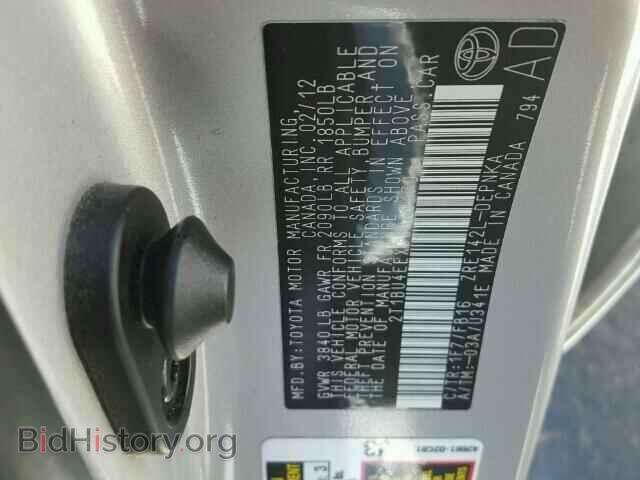 2012 TOYOTA COROLLA - VIN: 2T1BU4EEXCC809170 - Фото 10