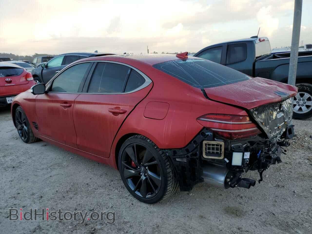 2022 GENESIS G70 BASE - VIN: KMTG54TEXNU100784 - Фото 2