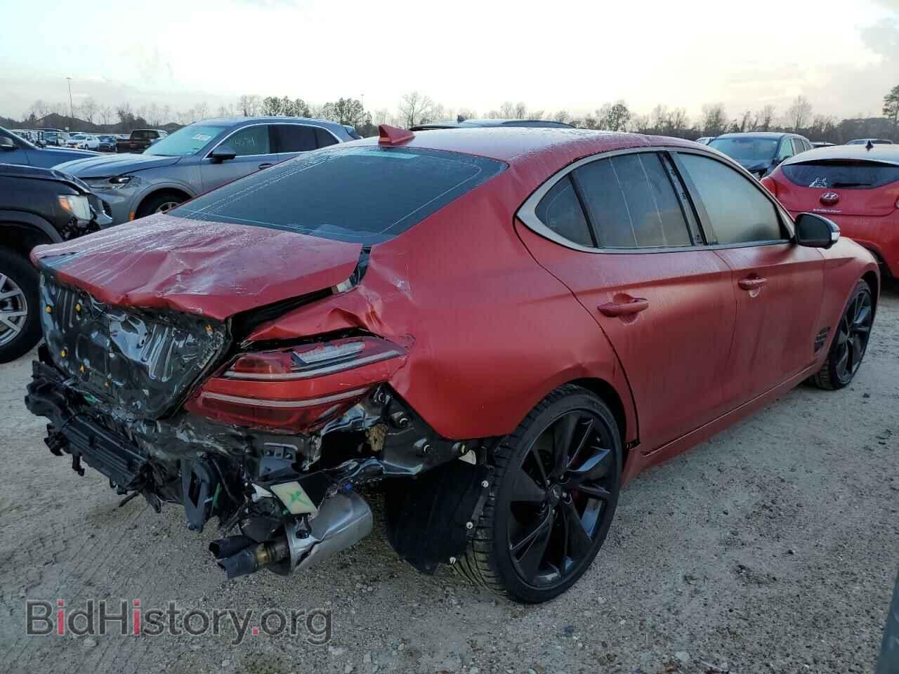 2022 GENESIS G70 BASE - VIN: KMTG54TEXNU100784 - Фото 3