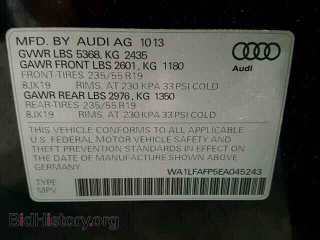 2014 AUDI Q5 - VIN: WA1LFAFP5EA045243 - Photo 10