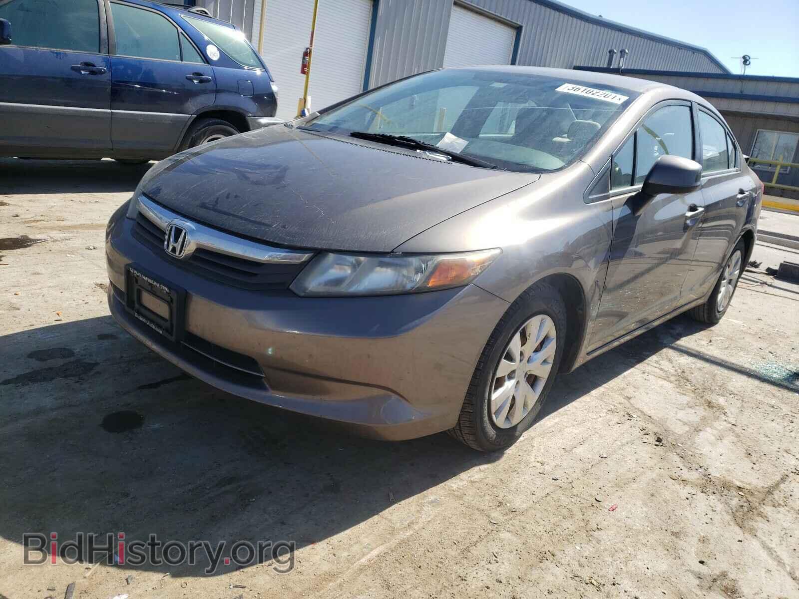 2012 HONDA CIVIC - VIN: 2HGFB2F57CH594302 - Фото 2