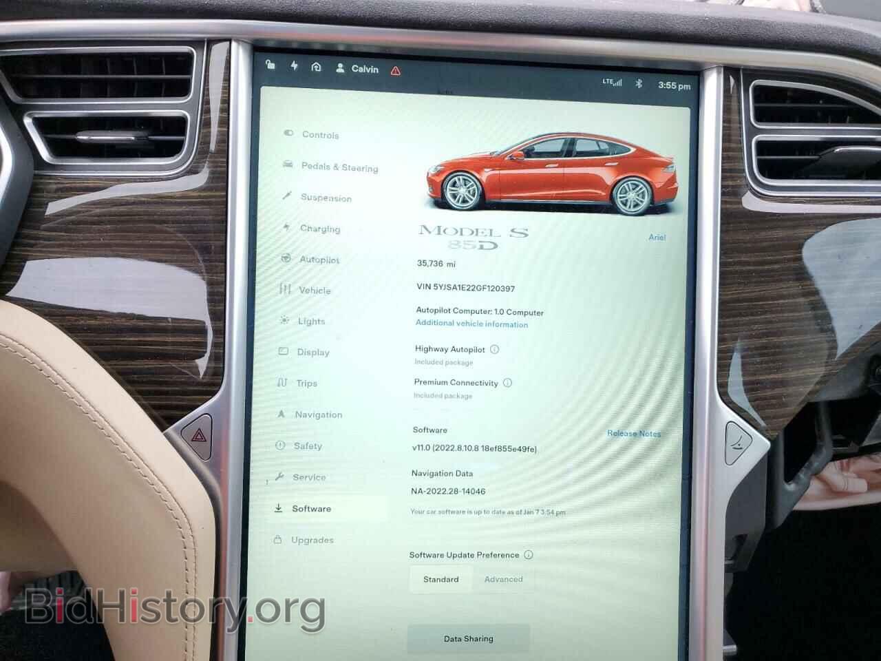 2016 TESLA MODEL S - VIN: 5YJSA1E22GF120397 - Фото 9