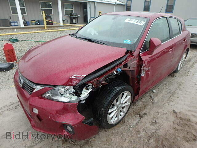 2011 LEXUS CT 200 - VIN: JTHKD5BH9B2018953 - Фото 2