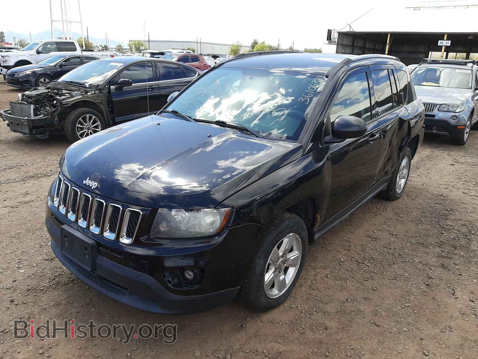 2014 JEEP COMPASS - VIN: 1C4NJCBAXED843195 - Фото 2