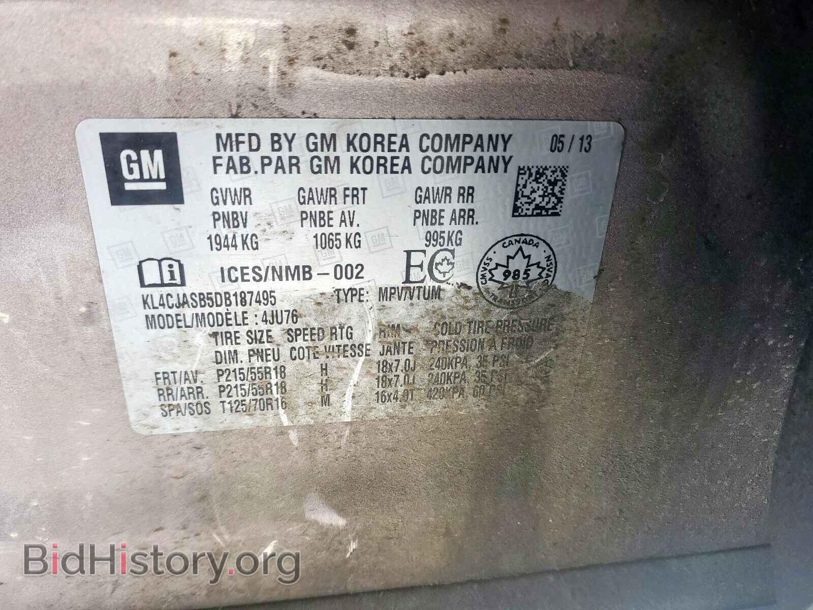 2013 BUICK ENCORE - VIN: KL4CJASB5DB187495 - Photo 10