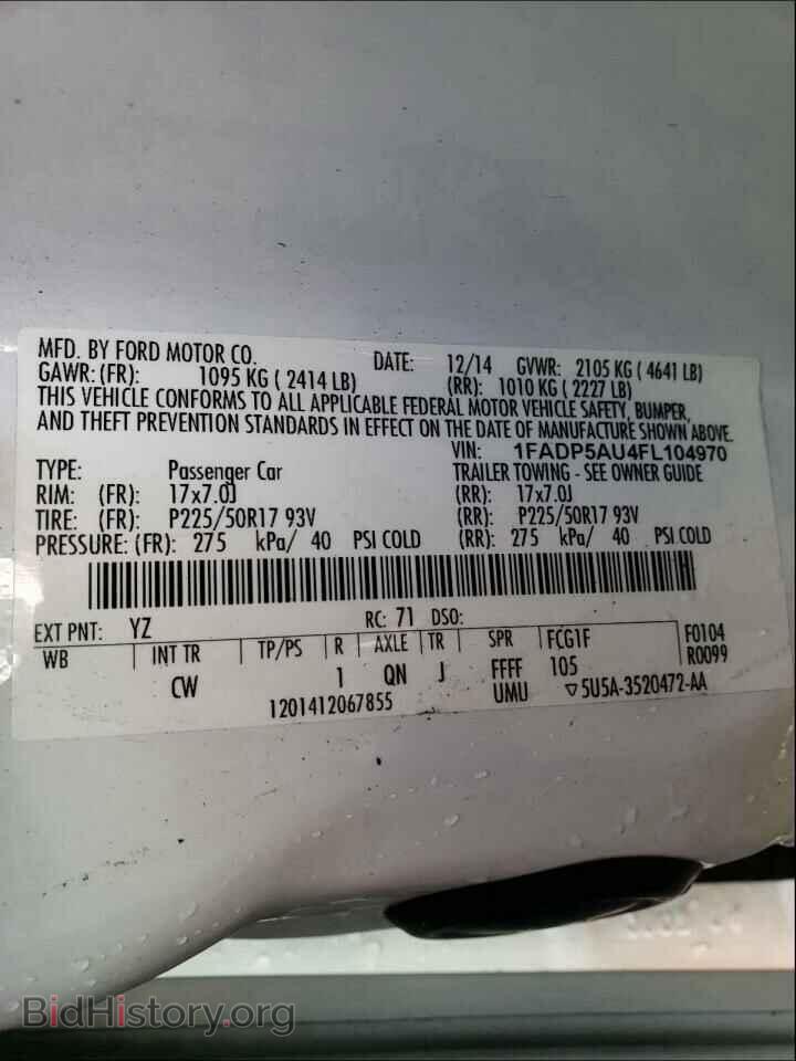 2015 FORD CMAX - VIN: 1FADP5AU4FL104970 - Фото 10