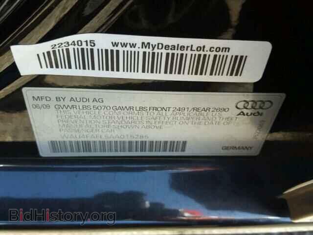 2010 AUDI A4 - VIN: WAU4FAFL5AA015285 - Фото 10