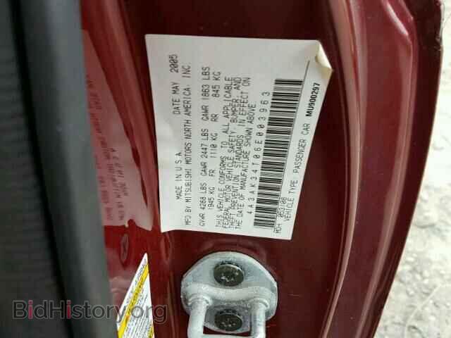 2006 MITSUBISHI ECLIPSE - VIN: 4A3AK34T06E003963 - Фото 10