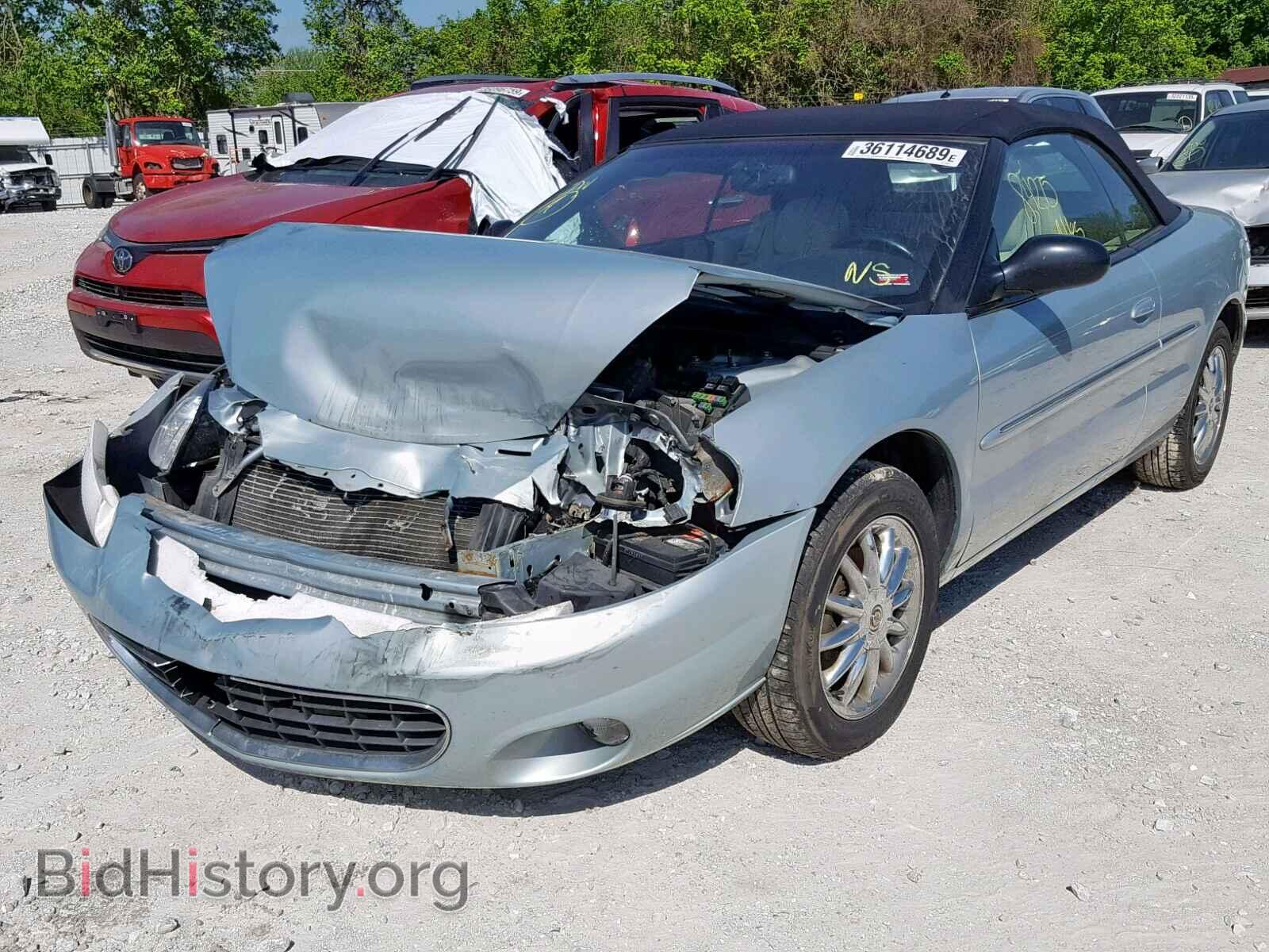 2002 CHRYSLER SEBRING - VIN: 1C3EL65R52N255941 - Фото 2