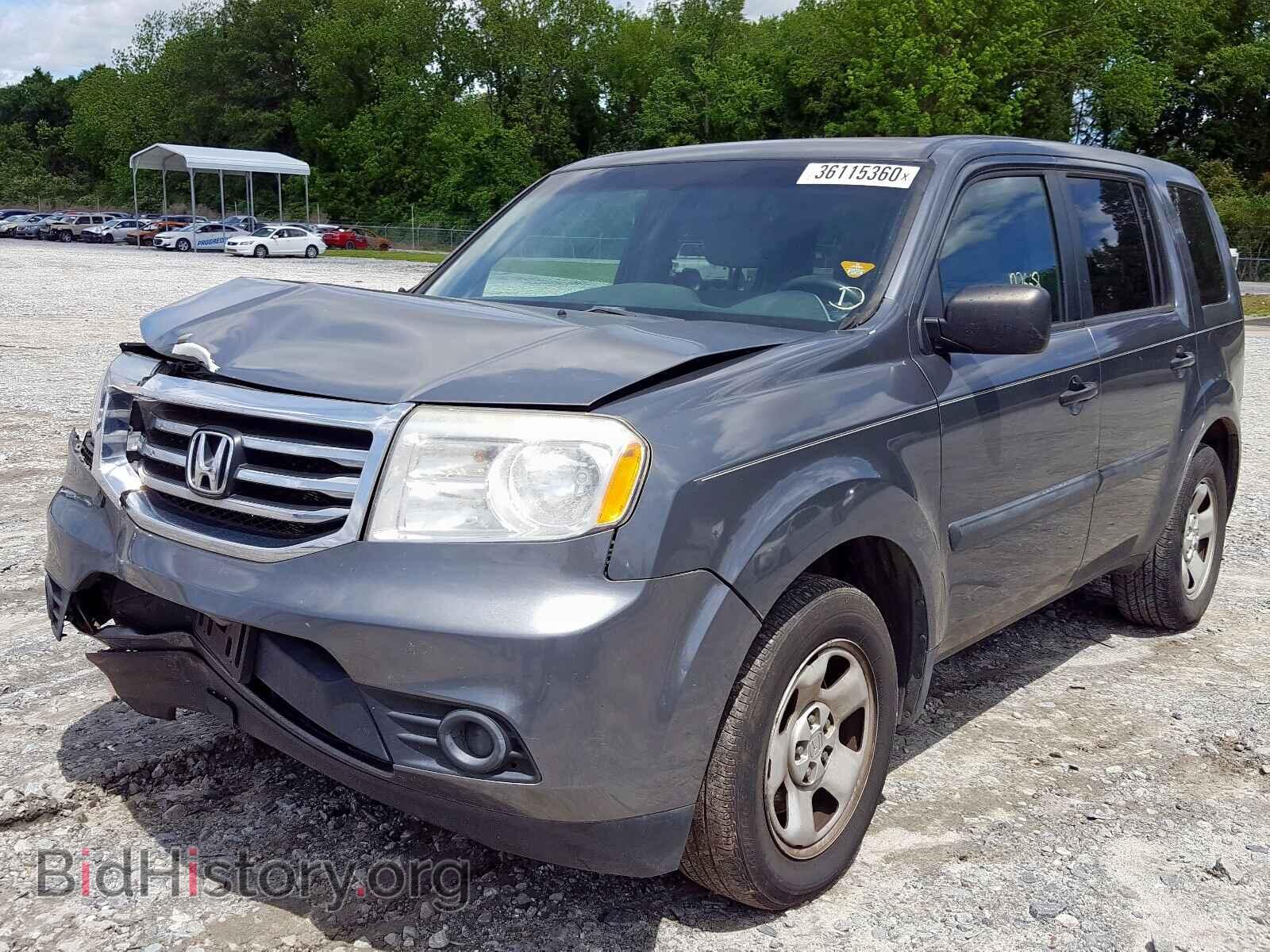 2013 HONDA PILOT - VIN: 5FNYF3H24DB006478 - Фото 2