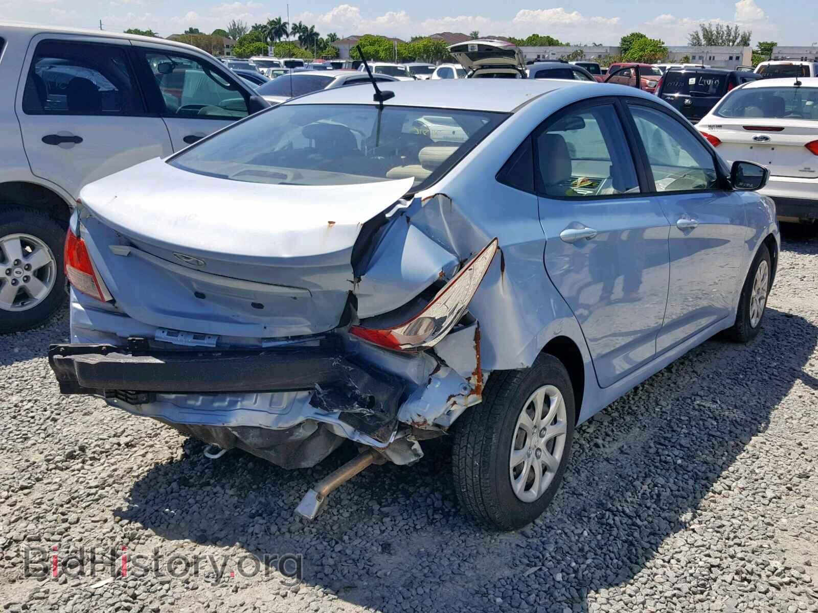 2013 HYUNDAI ACCENT - VIN: KMHCT4AE1DU449087 - Фото 4