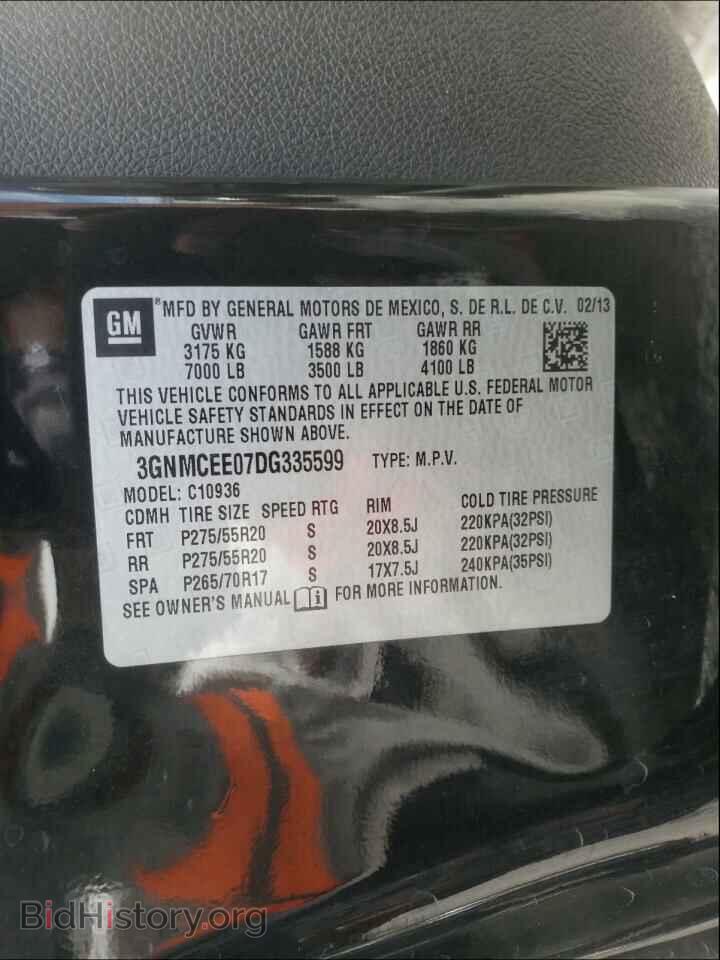 2013 CHEVROLET AVALANCHE - VIN: 3GNMCEE07DG335599 - Фото 10