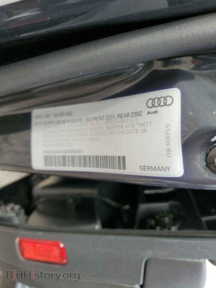 2019 AUDI A4 - VIN: WAUGMAF44KA056567 - Фото 12