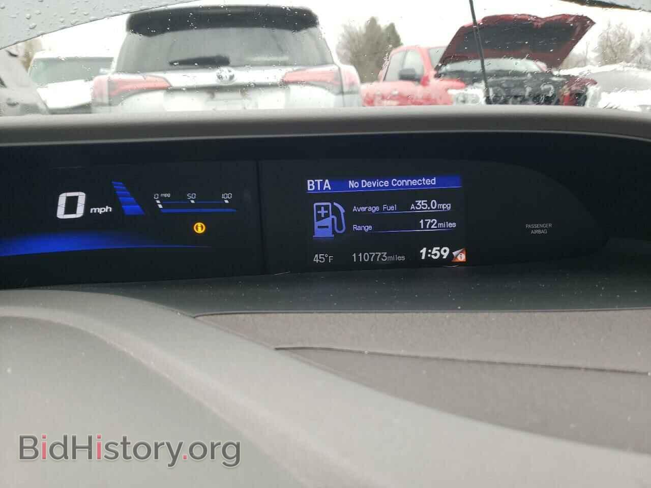 2012 HONDA CIVIC - VIN: JHMFB4F32CS011036 - Фото 9