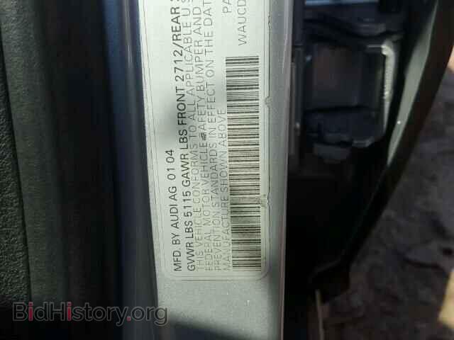 2004 AUDI A6 - VIN: WAUCD64B24N065504 - Photo 10