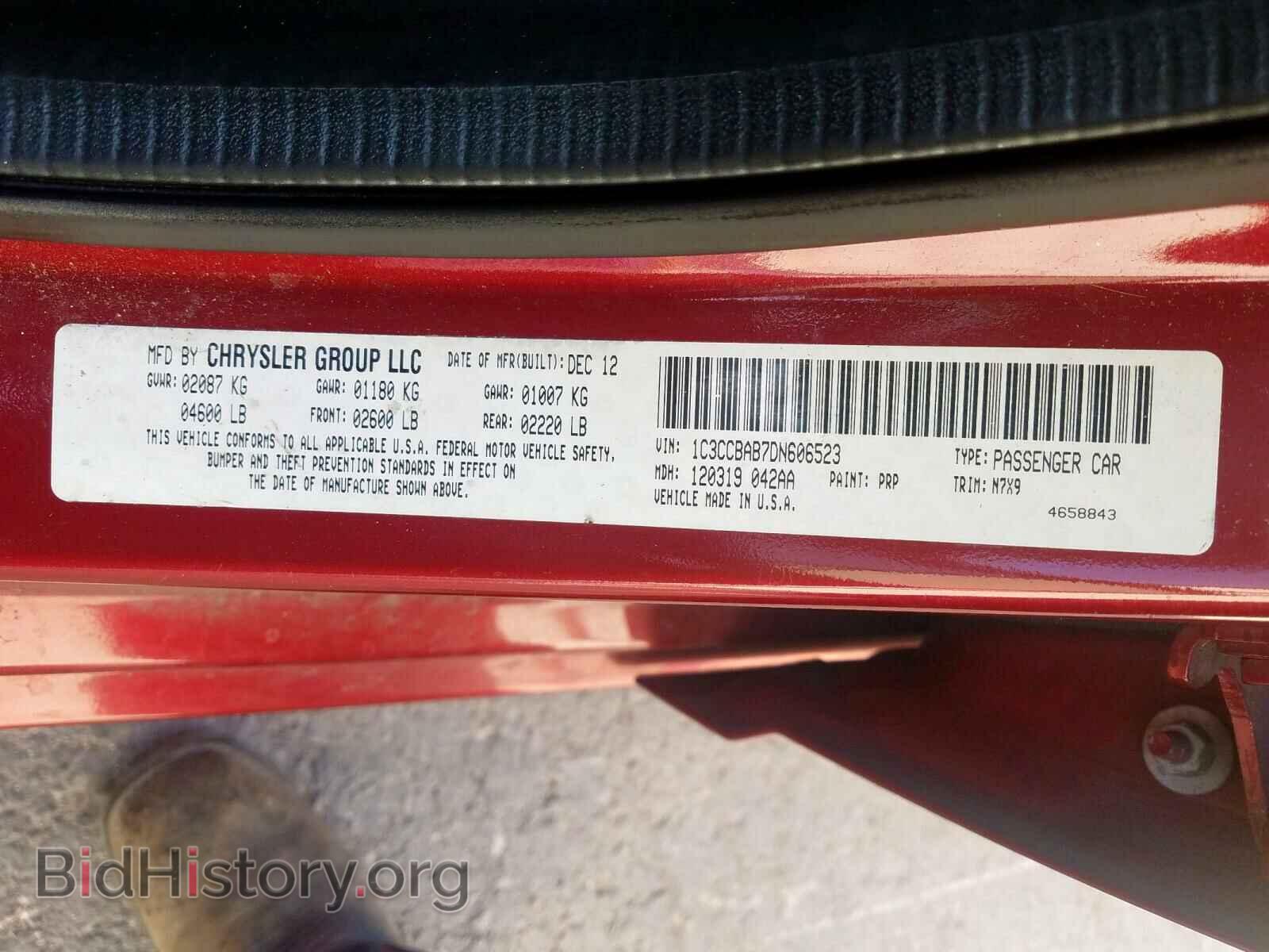 2013 CHRYSLER 200 - VIN: 1C3CCBAB7DN606523 - Photo 10