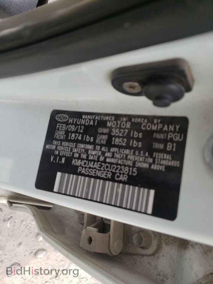 2012 HYUNDAI ACCENT - VIN: KMHCU4AE2CU223815 - Фото 10