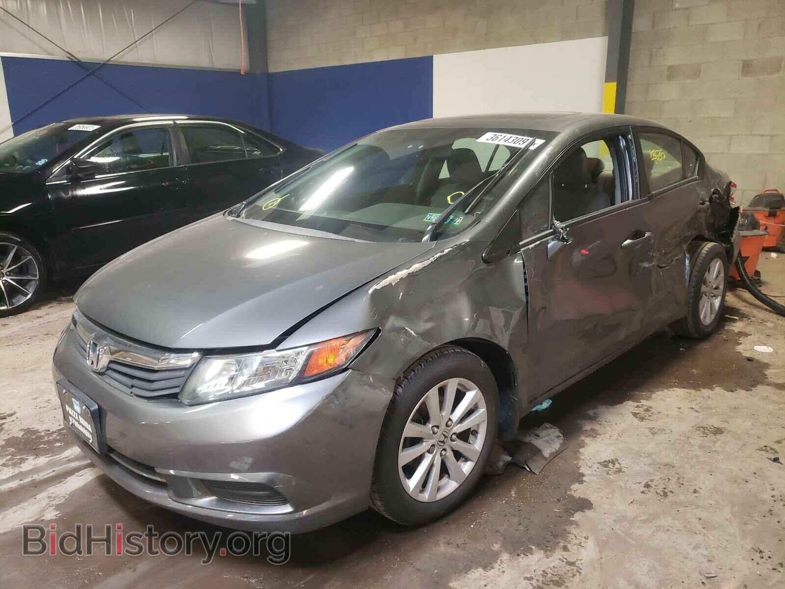 2012 HONDA CIVIC - VIN: 2HGFB2F87CH522767 - Фото 2