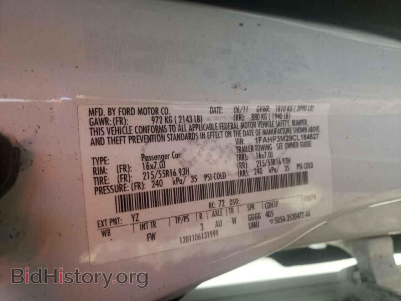 2012 FORD FOCUS - VIN: 1FAHP3M29CL184827 - Фото 10
