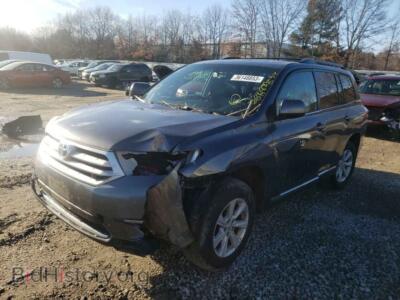 2013 Toyota HIGHLANDER, серый — VIN 5TDBK3EH8DS188384, Copart