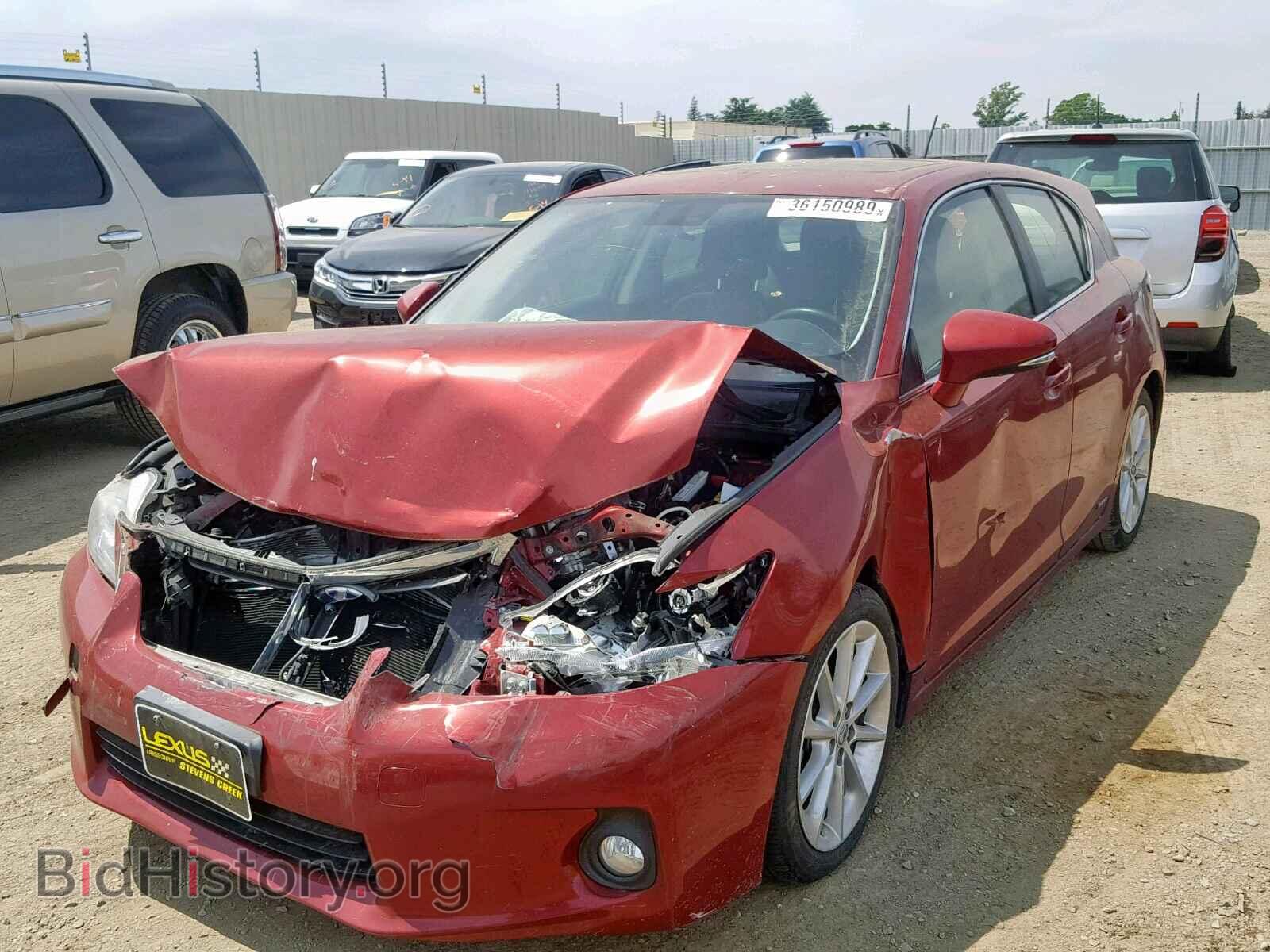 2012 LEXUS CT 200 - VIN: JTHKD5BH3C2048550 - Фото 2