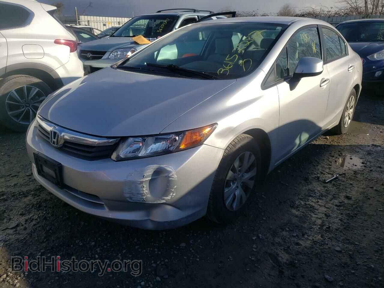 2012 HONDA CIVIC - VIN: 2HGFB2F52CH606498 - Фото 2