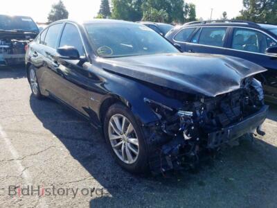 2016 Infiniti Q50 Q50 Premiu, черный — VIN JN1EV7APXGM305734, Copart