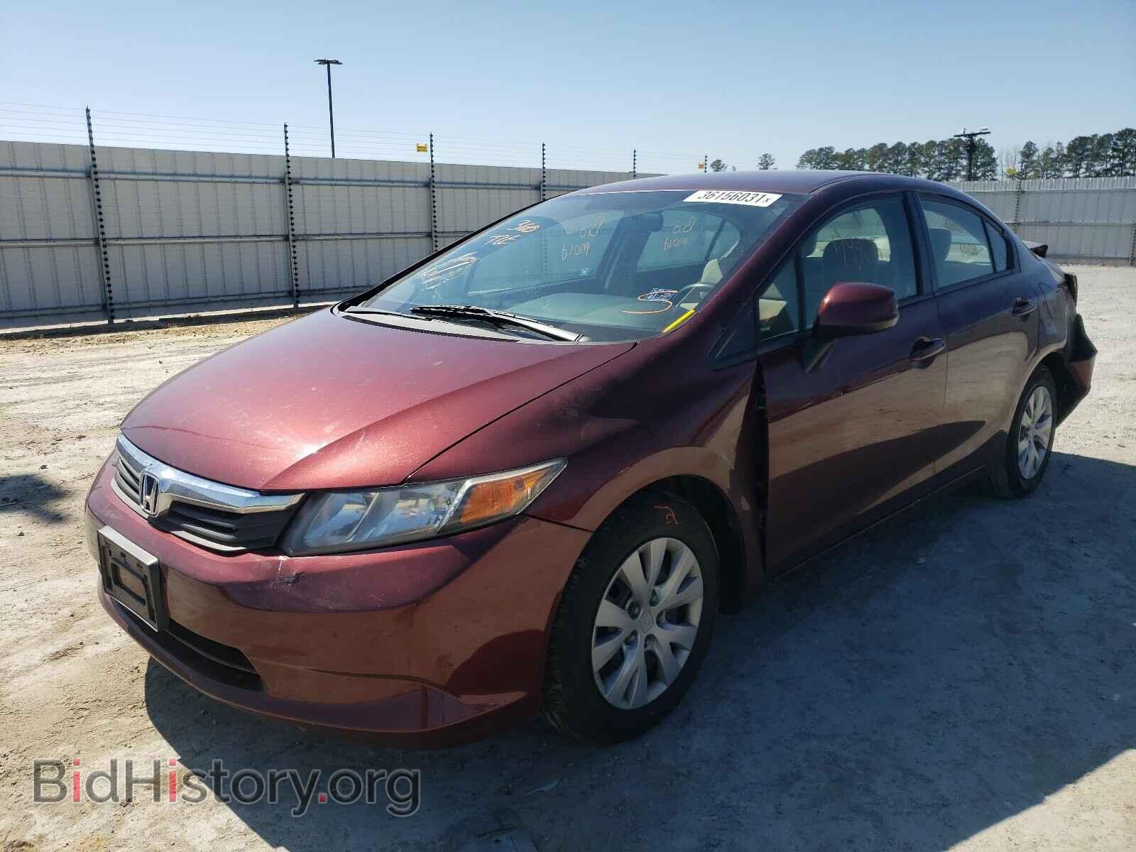 2012 HONDA CIVIC - VIN: 19XFB2F5XCE327195 - Фото 2