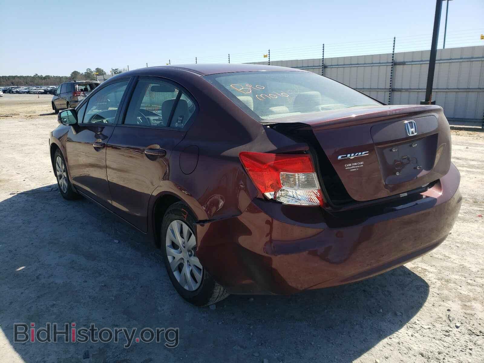 2012 HONDA CIVIC - VIN: 19XFB2F5XCE327195 - Фото 3