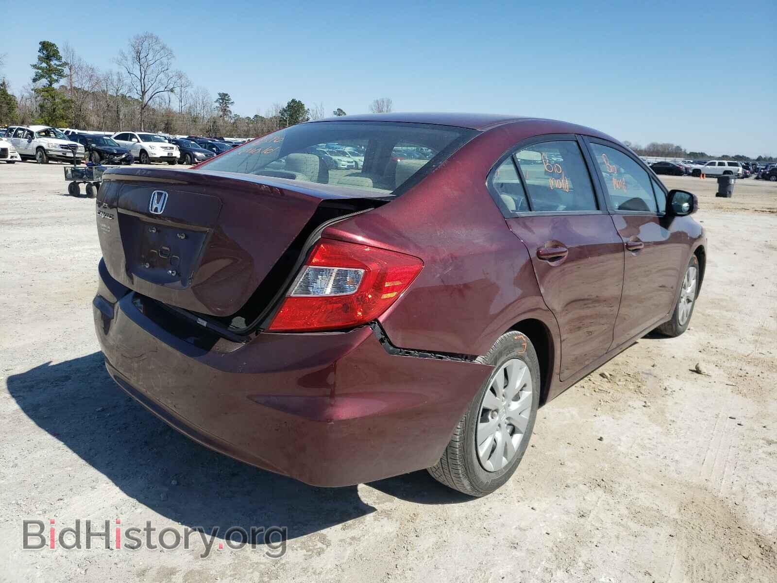 2012 HONDA CIVIC - VIN: 19XFB2F5XCE327195 - Фото 4
