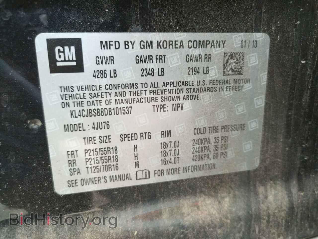 2013 BUICK ENCORE - VIN: KL4CJBSB8DB101537 - Photo 10