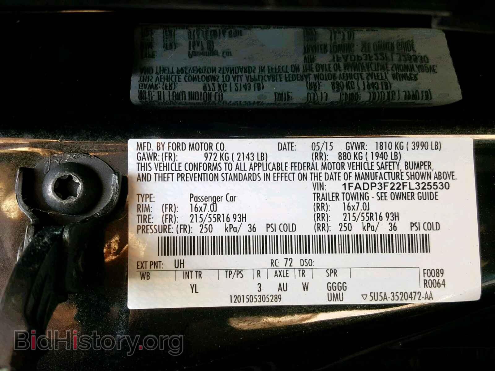 2015 FORD FOCUS SE - VIN: 1FADP3F22FL325530 - Фото 10
