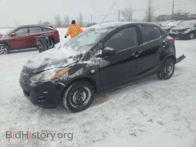 2011 Mazda 2 MAZDA2, черный — VIN JM1DE1HYXB0127649, Copart