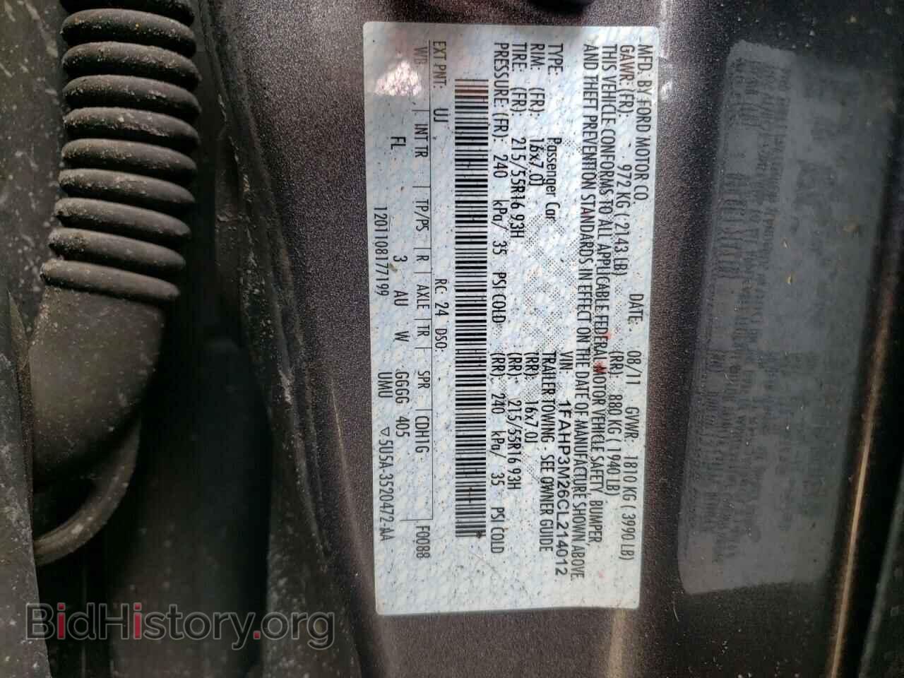 2012 FORD FOCUS - VIN: 1FAHP3M26CL214012 - Photo 10