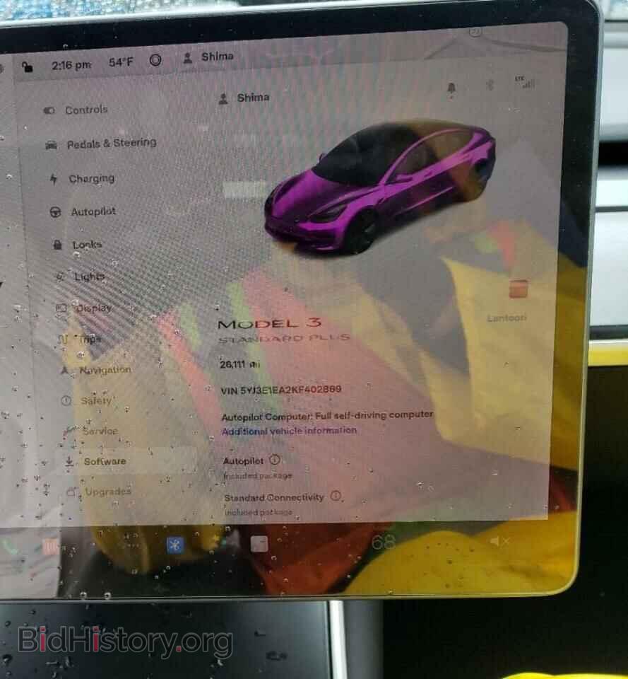 2019 TESLA MODEL 3 - VIN: 5YJ3E1EA2KF402869 - Photo 9